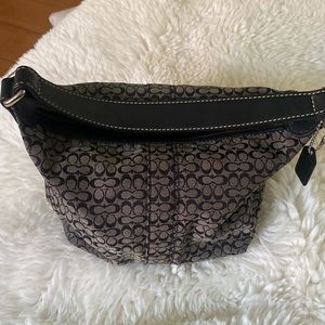 Black Authentic Coach bag and matching Wallet